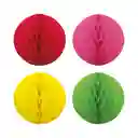 Esfera Mini De Papel Surtido X 4 Und