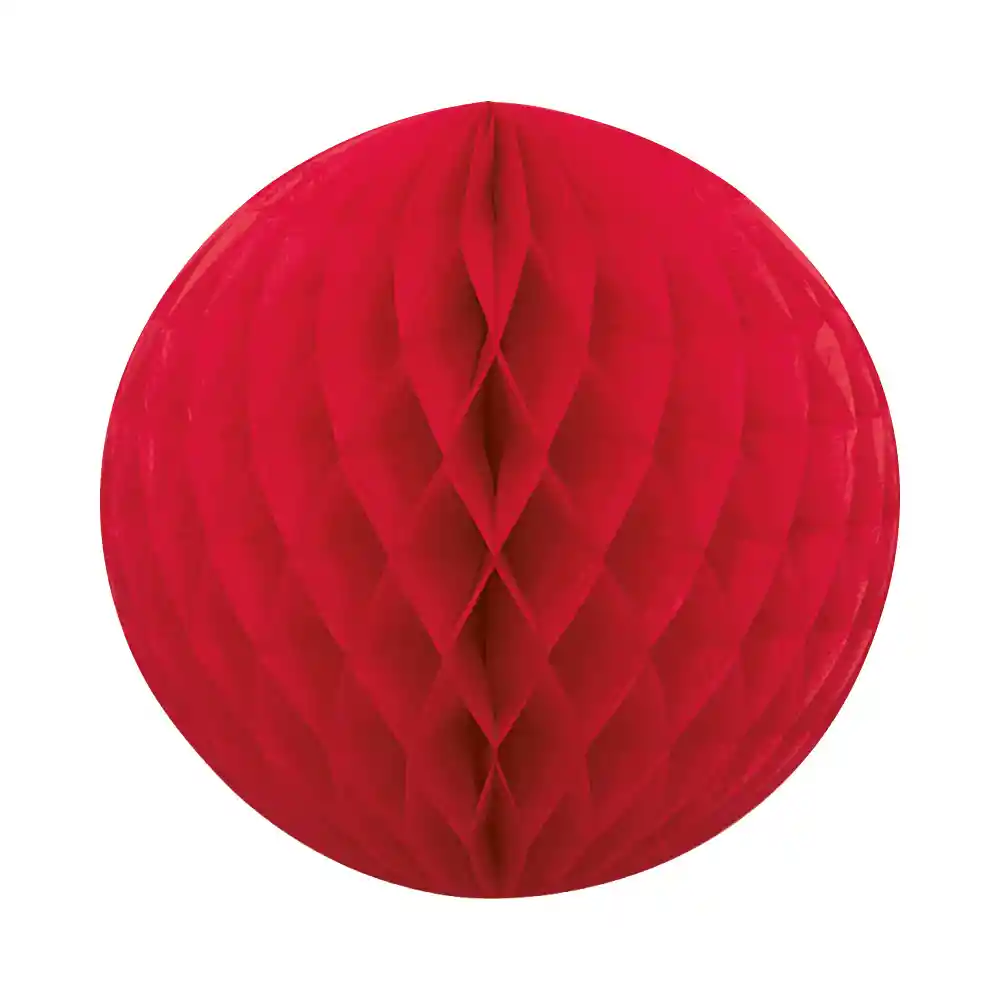 Esfera Pequeña De Papel Rojo X 1 Und