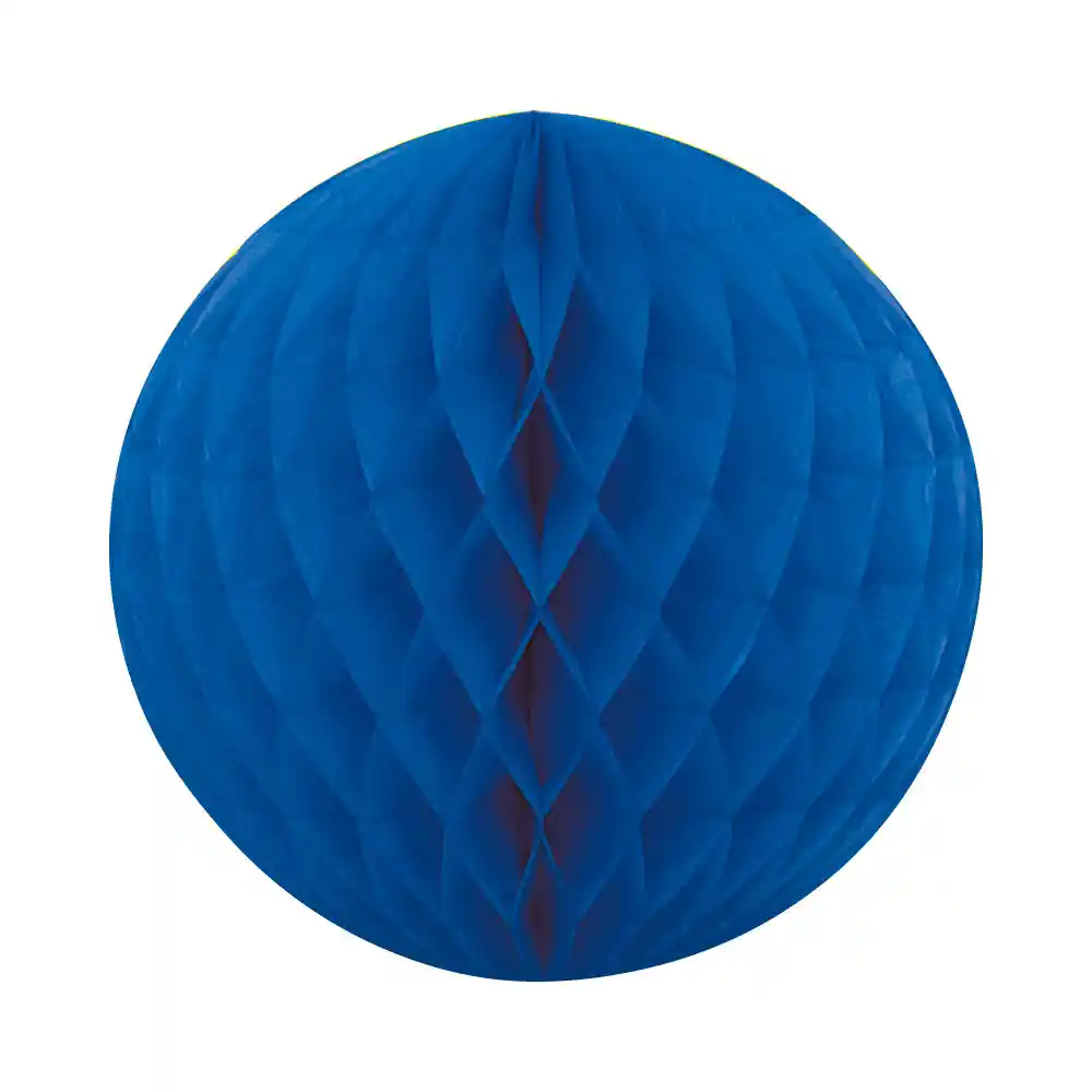 Esfera Pequeña De Papel Azul Rey X 1 Und