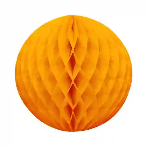 Esfera Pequeña De Papel Naranja X 1 Und