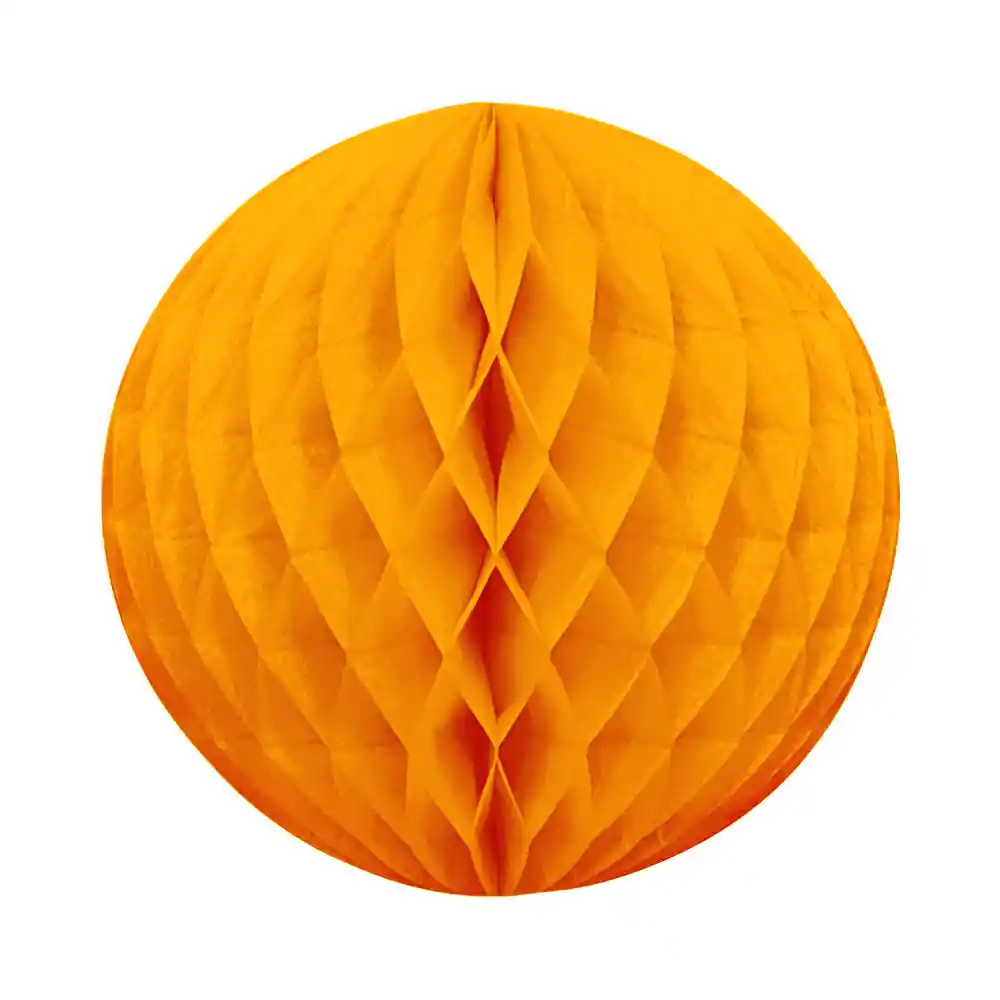 Esfera Pequeña De Papel Naranja X 1 Und