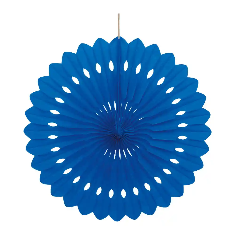 Abanico Azul Rey Grande X 1 Und