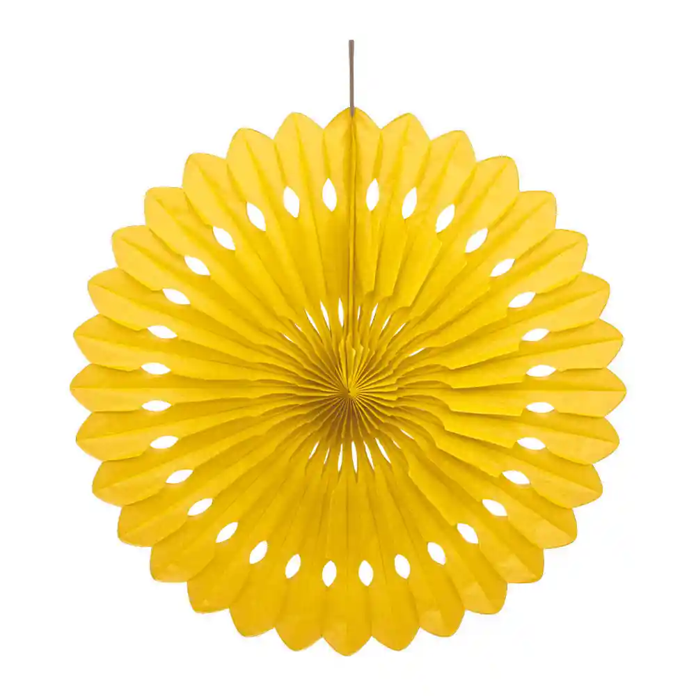 Abanico Amarillo Grande X 1 Und