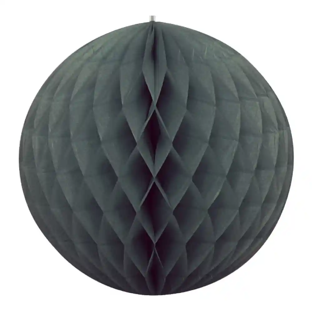 Esfera Pequeña De Papel Negra X 1 Und