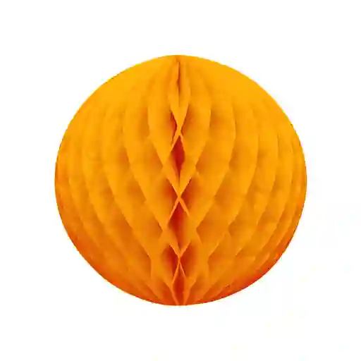 Esfera Mini De Papel Naranja X 1 Und