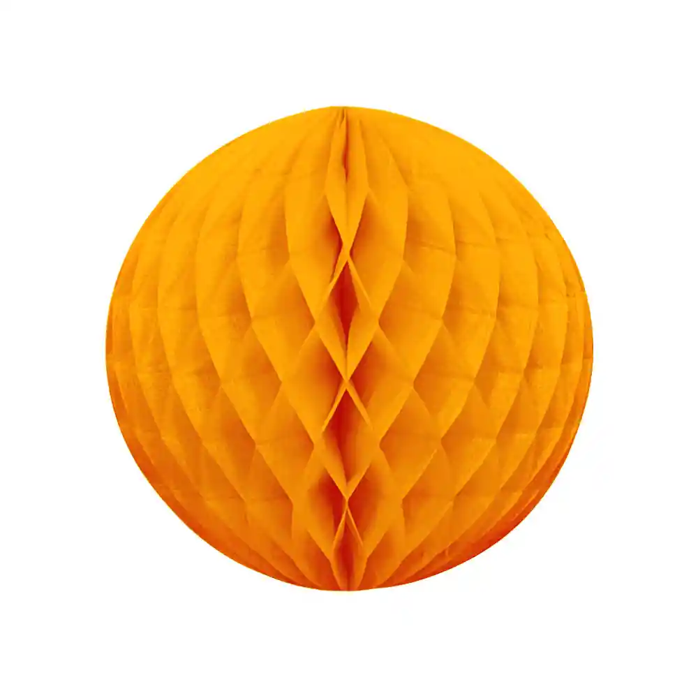 Esfera Mini De Papel Naranja X 1 Und