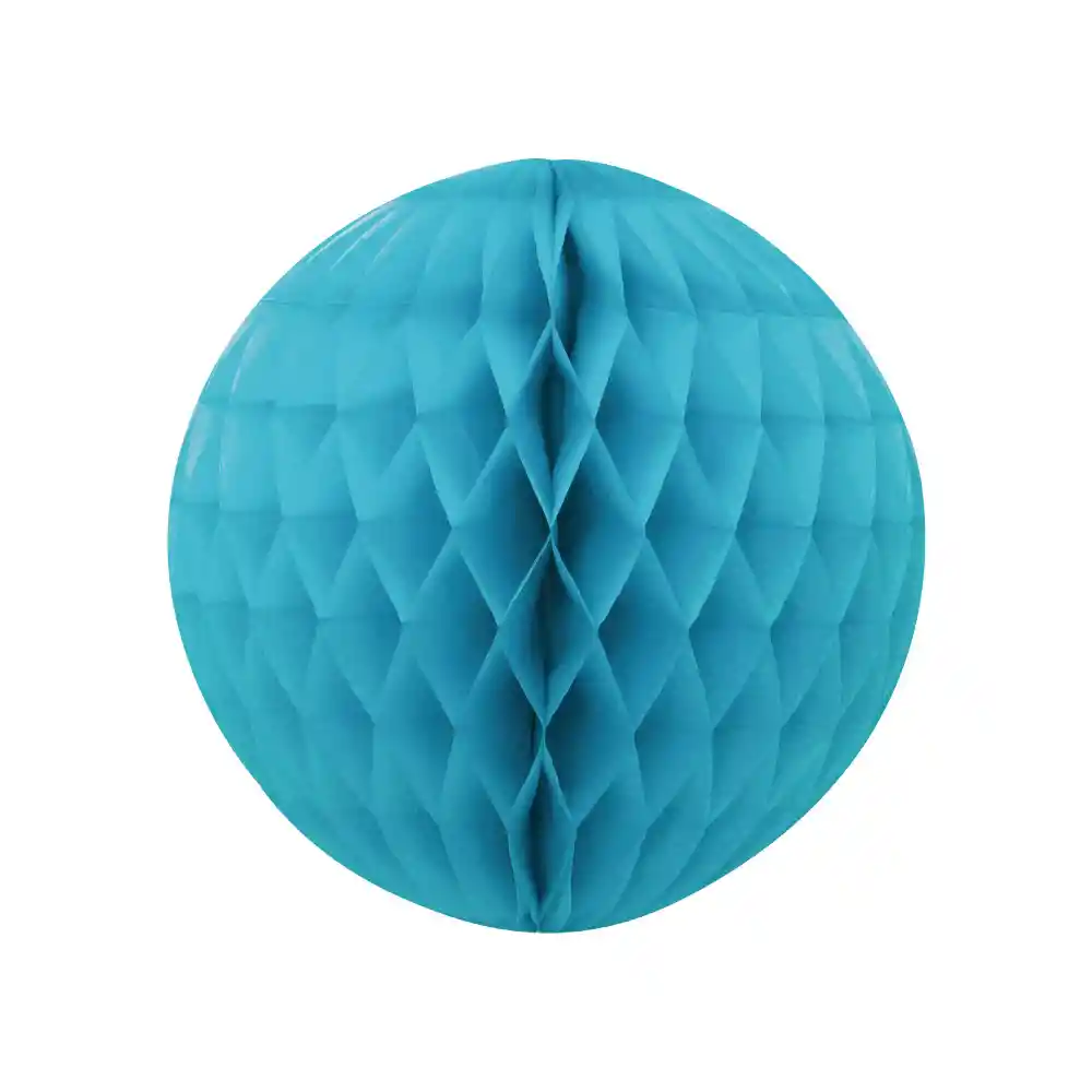 Esfera Mini De Papel Turquesa X 1 Und