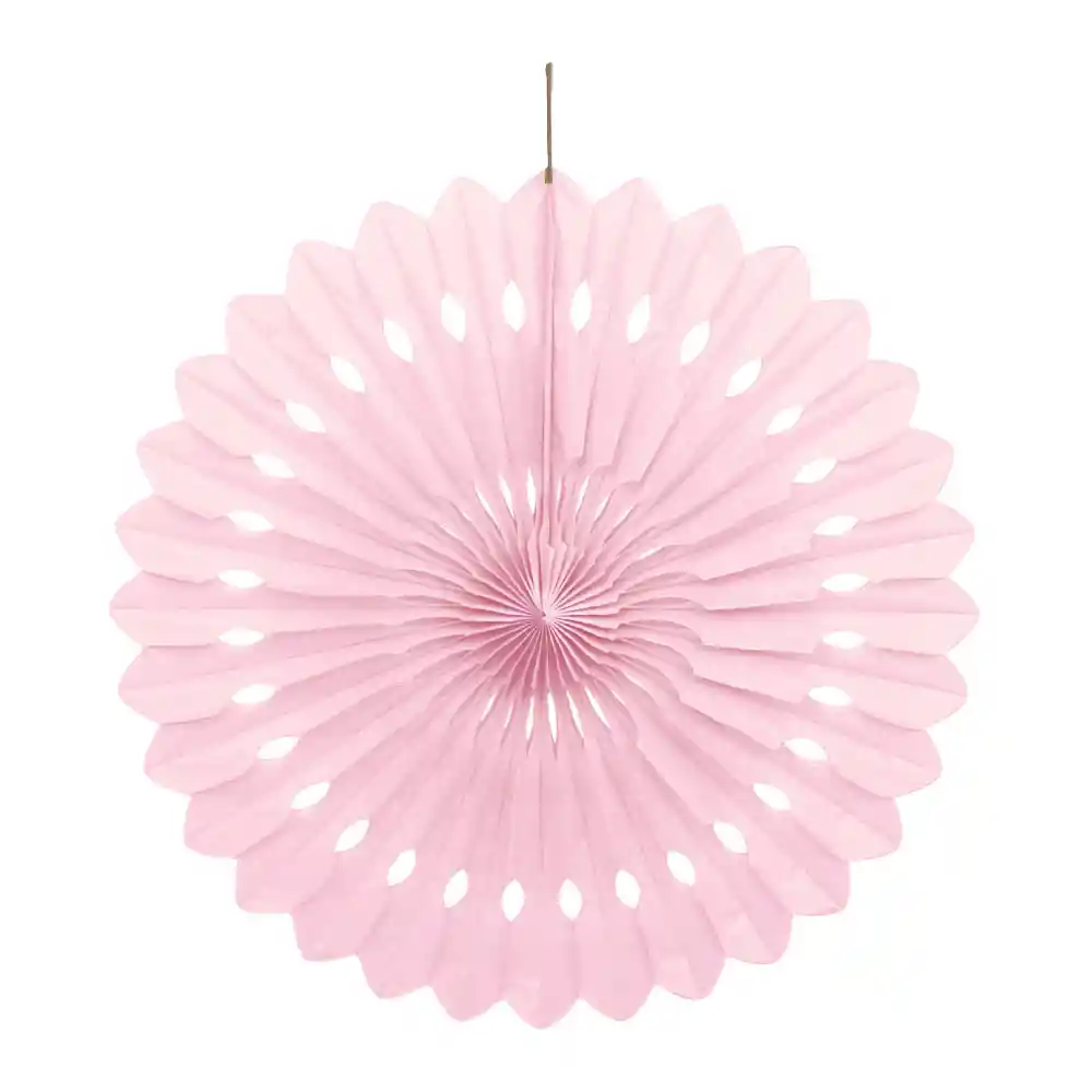 Abanico Rosado Pastel Grande X 1 Und