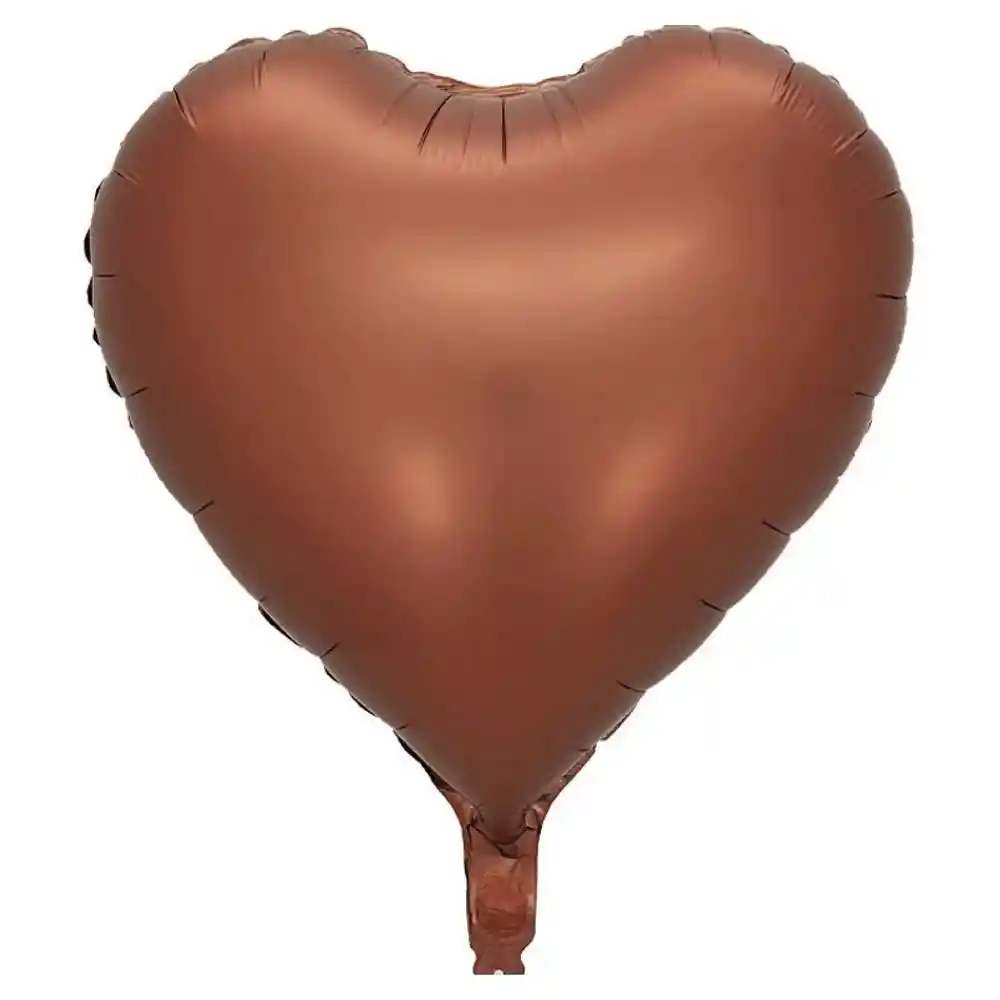 Corazon Metalizado 18" Terracota X 1 Und
