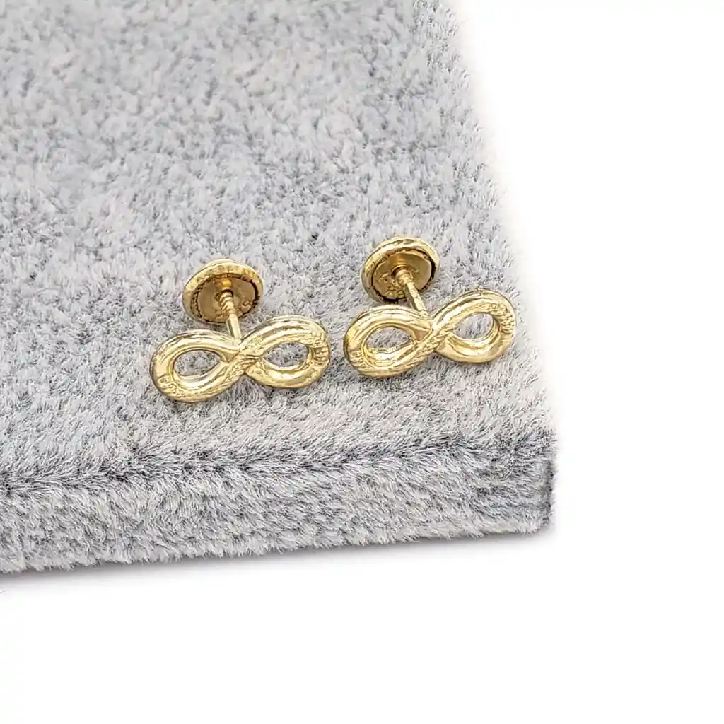 Topos Aretes Infinitos Oro Laminado 18k