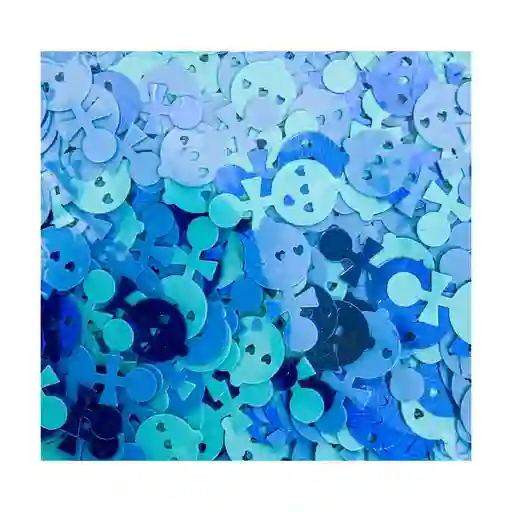 Confeti De Mesa Sonajero Azul X 1 Und