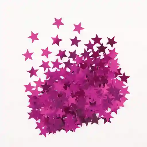 Confeti De Mesa Estrellas Fucsia X 1 Und