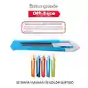 Bisturi Exacto Plastico Grande Offi Esco Oe-112 Colores Surtidos