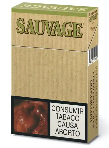 Tabaco Sauvage Cajetilla Por 20 Cigarrillos.