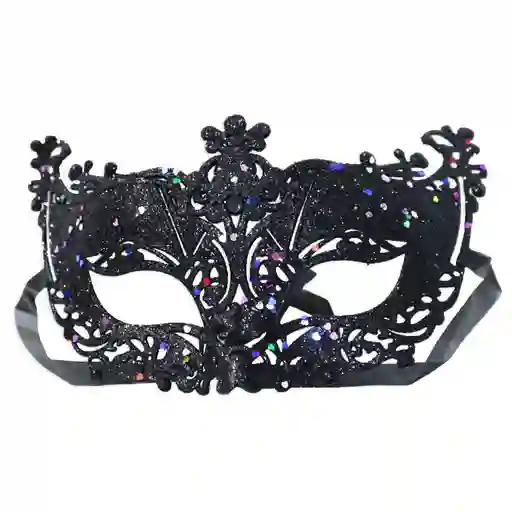 Antifaz Mirellado Negro X 1 Und