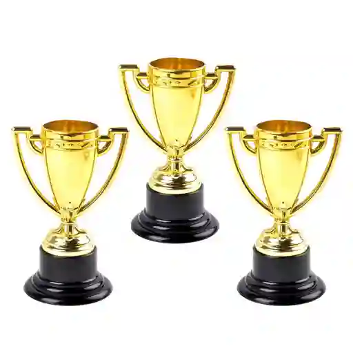 Set Trofeos Dorados X 3 Und