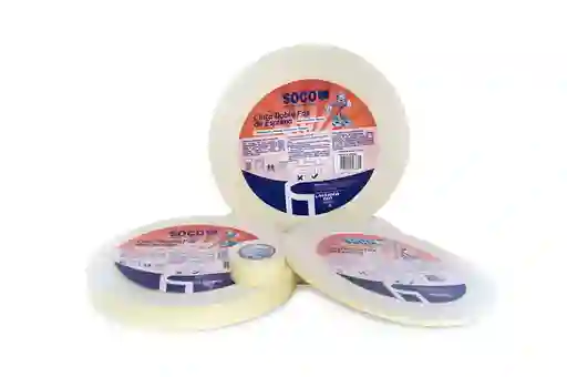 Cinta Doble Faz Espuma Soco 18mm X5mt
