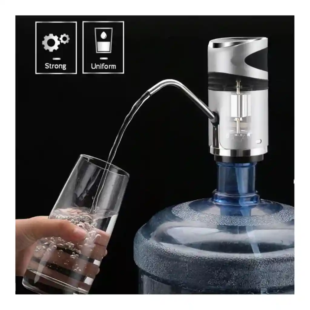 Dispensador De Agua Metalizado Digital