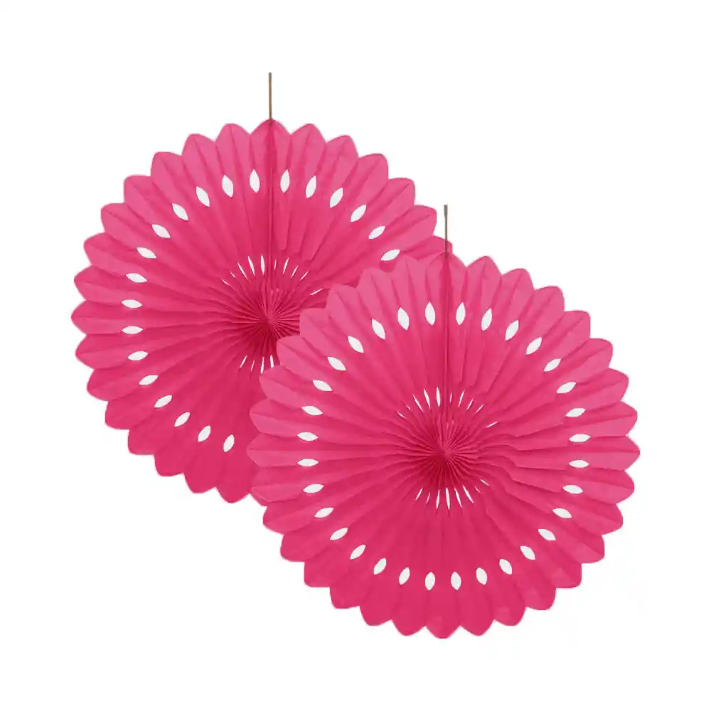 Abanico Fucsia Pequeño X 2 Und