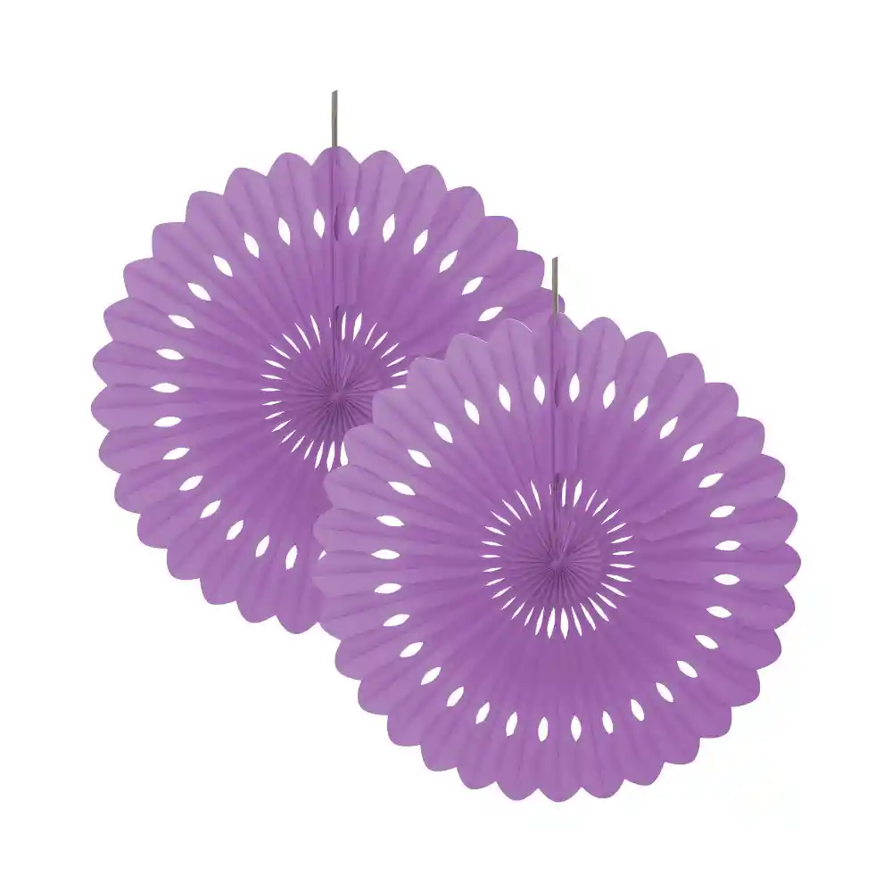 Abanico Lila Pequeño X 2 Und