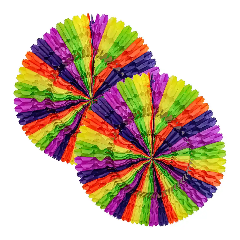 Abanico Multicolor Pequeño X 2 Und