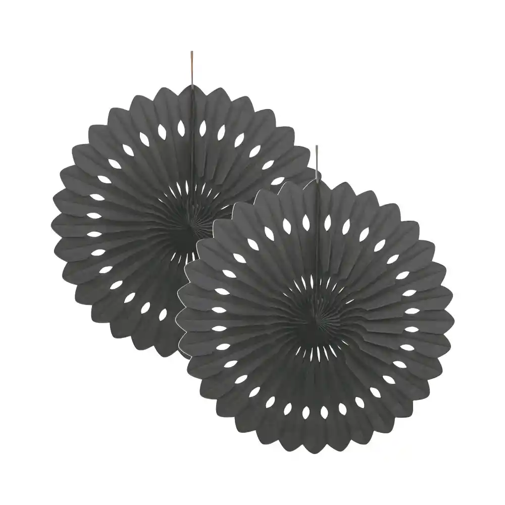 Abanico Negro Pequeño X 2 Und