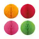 Esfera Mini De Papel Surtido X 4 Und