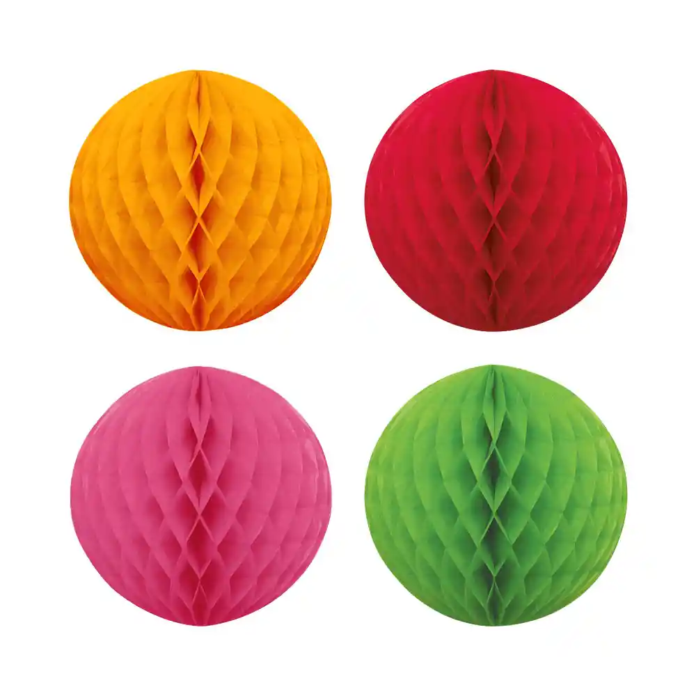 Esfera Mini De Papel Surtido X 4 Und