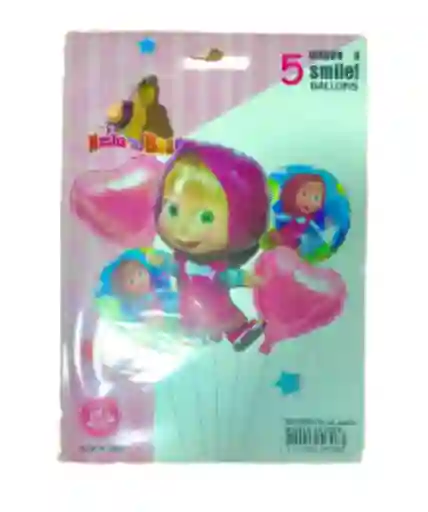 Set Globos Metalizado Masha