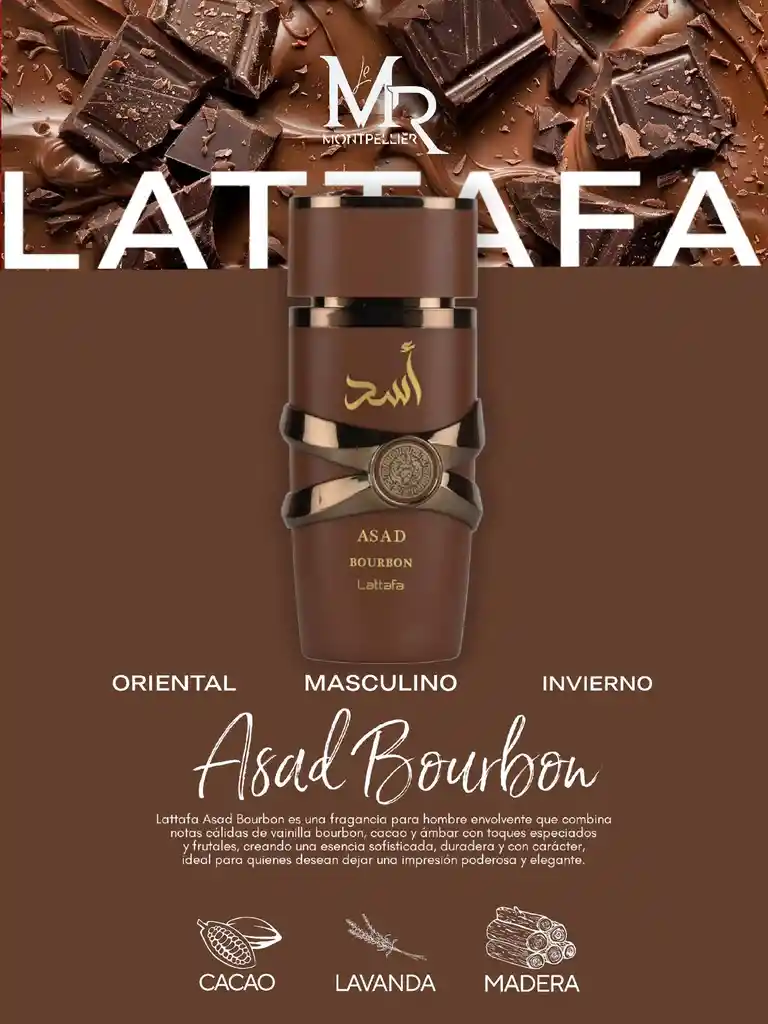 Perfume Original Asad Bourbon X100 Ml