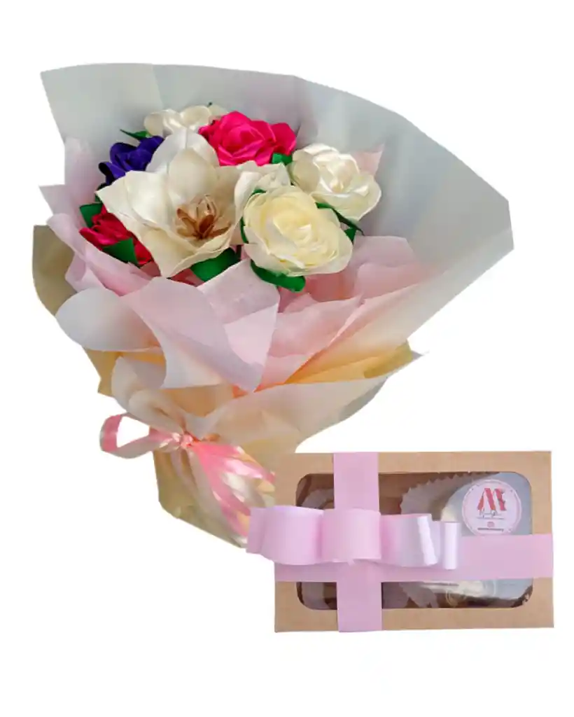 Rosas Y Lirio Con Chocolates Unicornio