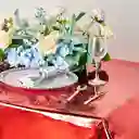 Mantel En Papel Aluminio Rojo Fiestas Y Decoración
