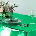 Mantel En Papel Aluminio Verde Fiestas Y Decoración