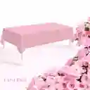 Mantel Rosado En Plástico Resistente Reutilizable