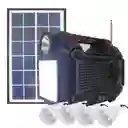 Super Radio Multifuncion Linterna Recargable Kit Solar R-087