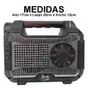 Super Radio Multifuncion Linterna Recargable Kit Solar R-087