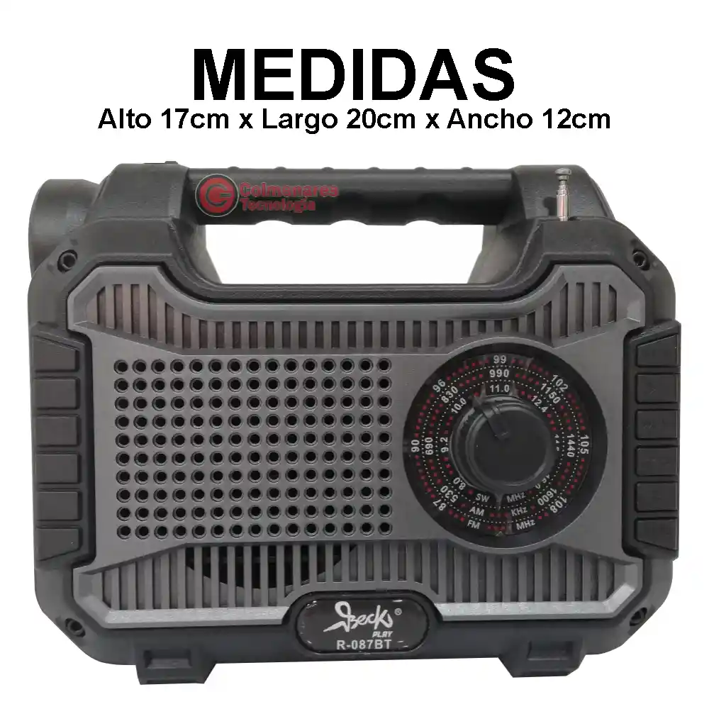 Super Radio Multifuncion Linterna Recargable Kit Solar R-087