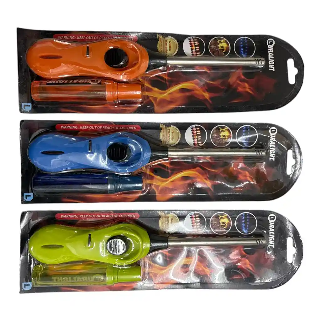 Encendedor Mechero Horno Estufas Cocina Asado Bbq Chimenea Recargable + 1 Gas Butano Gratis