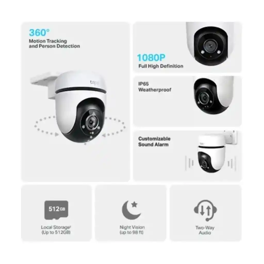 Cámara Tp Link Tapo C500 Para Exterior