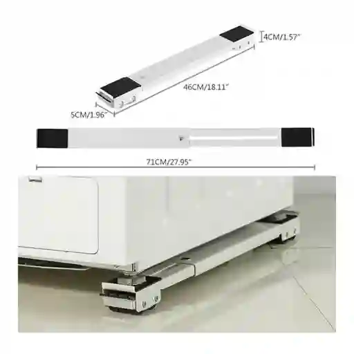 Base Soporte Para Lavadoras,neveras Y Estufas Con Ruedas Ajustables
