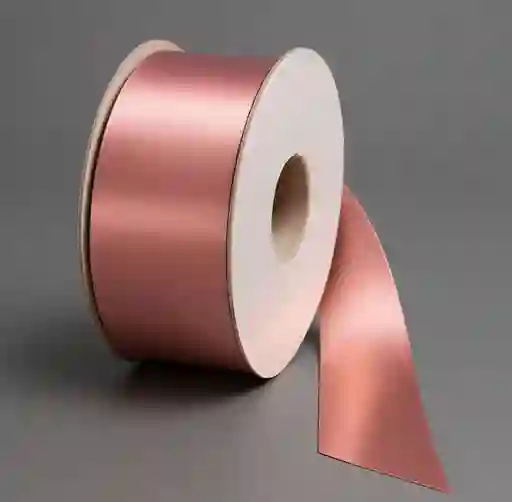 Cinta Oro Rosa Brillante Papel 3 Cm Ancha X 1 Metro