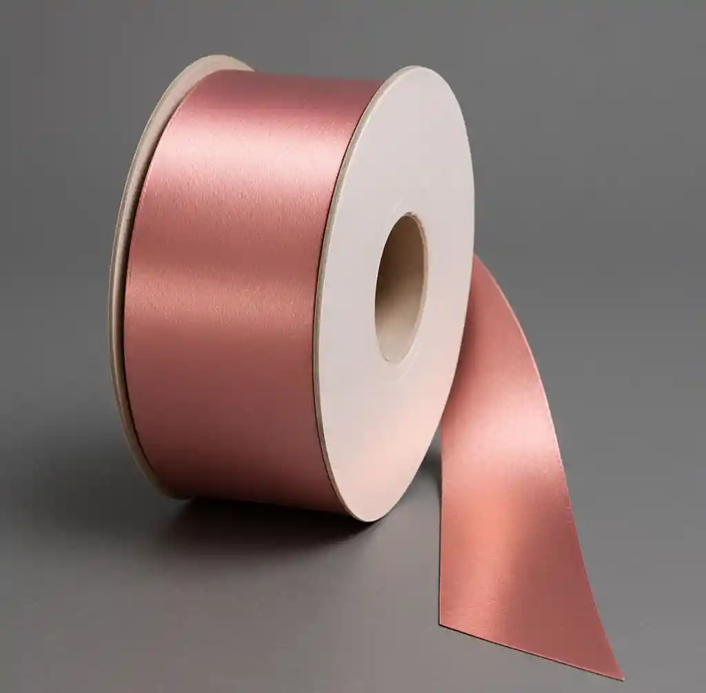 Cinta Oro Rosa Brillante Papel 3 Cm Ancha X 1 Metro