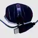 Mouse Gamer Alámbrico 6d Usb Negro/rojo Con Sensor Óptico Preciso, Dpi Ajustable, Cable Trenzado Y Botones De Alta Duración Para Juegos