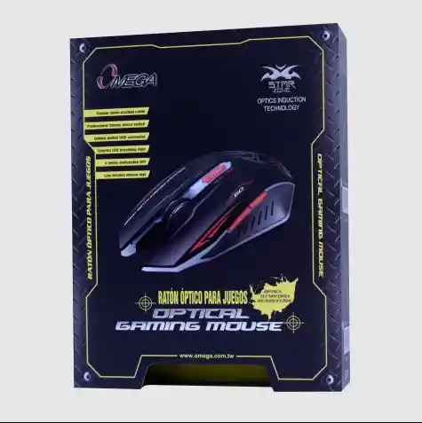 Mouse Gamer Alámbrico 6d Usb Negro/rojo Con Sensor Óptico Preciso, Dpi Ajustable, Cable Trenzado Y Botones De Alta Duración Para Juegos