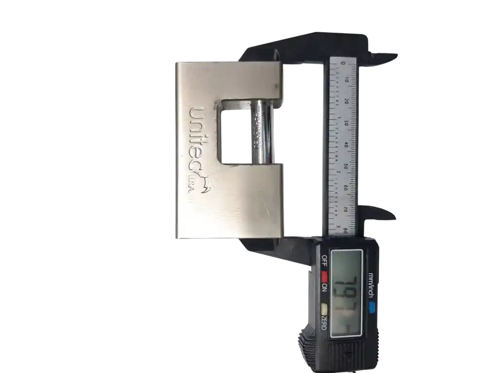 Candado Anticizalla De Seguridad 80mm Unitec Cromado