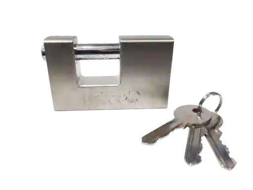 Candado Anticizalla De Seguridad 80mm Unitec Cromado