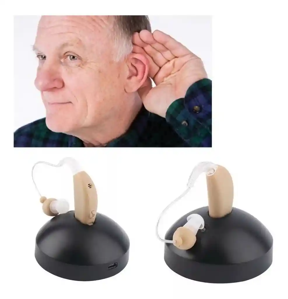Audífono Amplificador De Sonido Recargable Aumenta Sonido Sordos