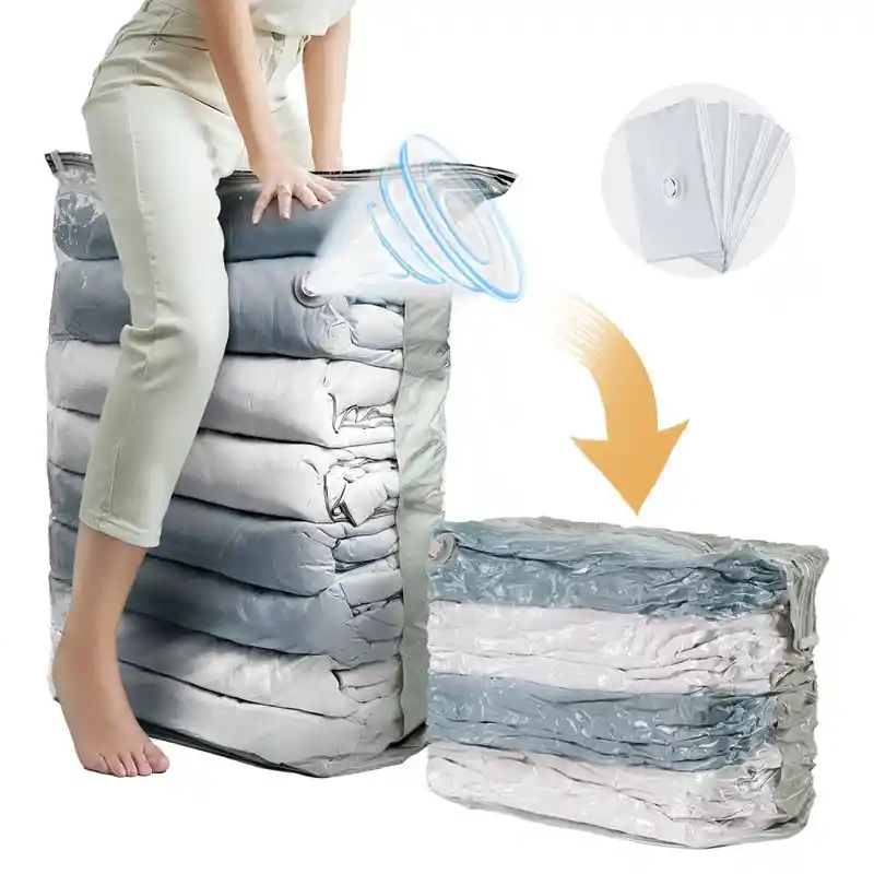5 Bolsas Al Vacío 100x70 Cm Bomba Eléctrica Ahorra Espacio