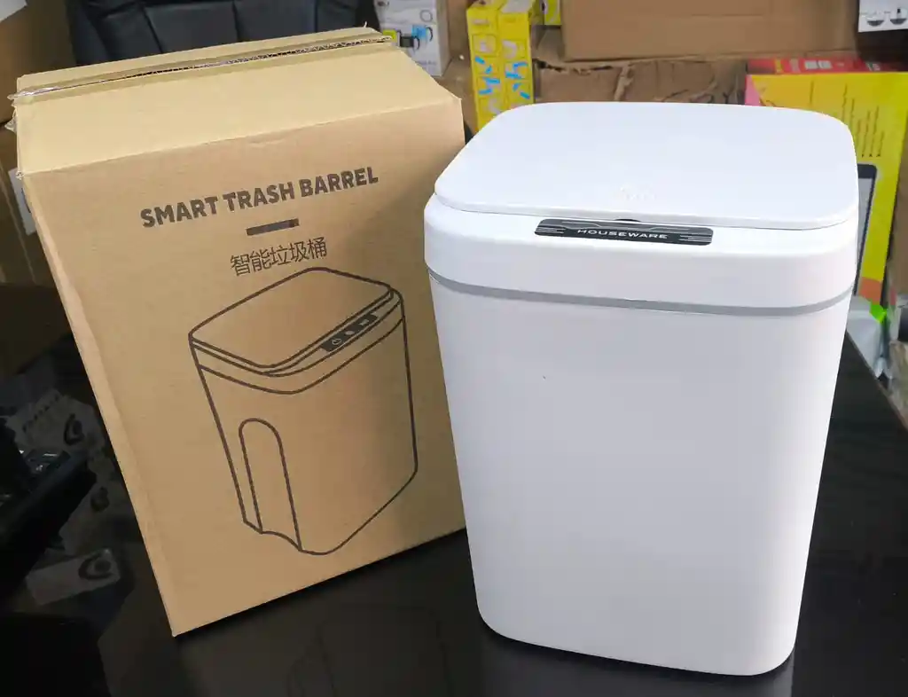 Papelera Inteligente Con Sensor Basurero Caneca
