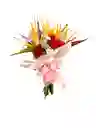 Bouquet Aves Del Paraiso Y Mini Rosa Colores